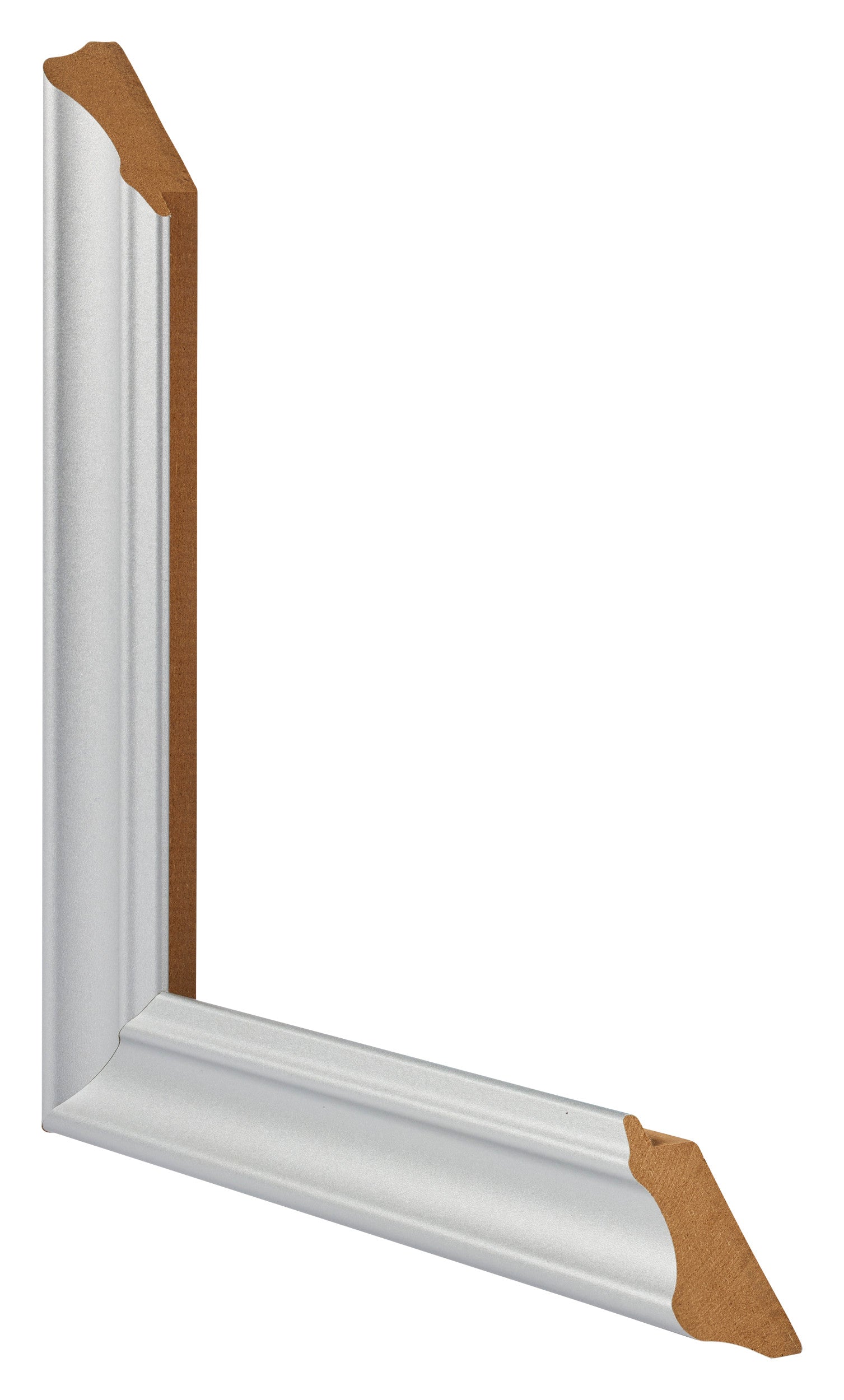 Photo Frame 20x40cm Silver Matte MDF Lazio Detail Intersection | Yourdecoration.com