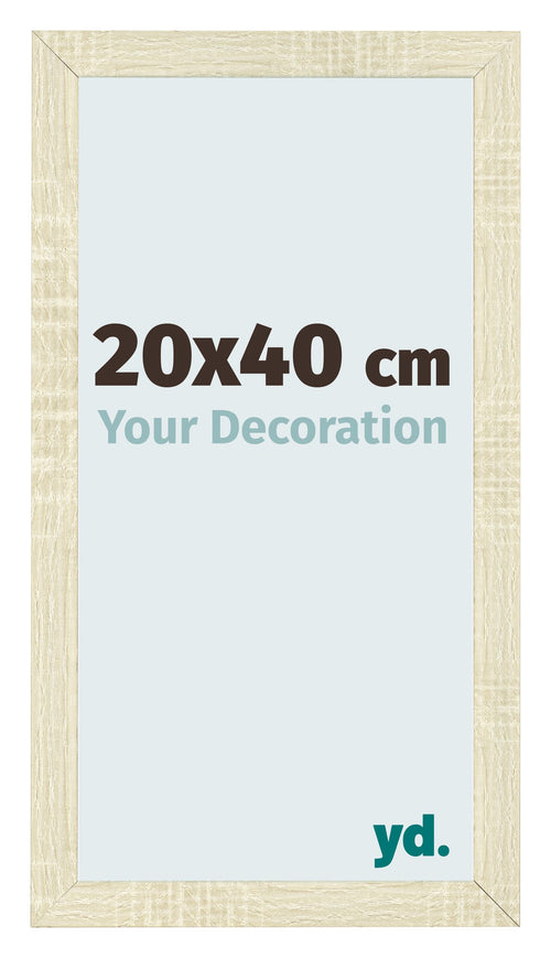 Photo Frame 20x40cm Sonoma Oak MDF Pisa Front Size | Yourdecoration.com