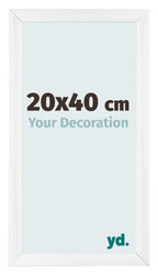 Photo Frame 20x40cm White Vintage MDF Pisa Front Size | Yourdecoration.com