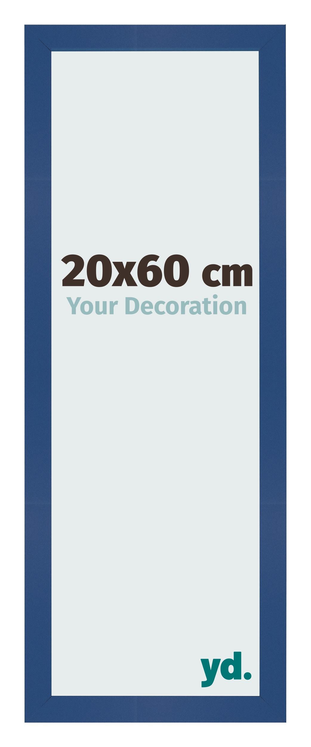 Photo Frame 20x60 cm Dark Blue MDF Bologna Front Size | Yourdecoration.com