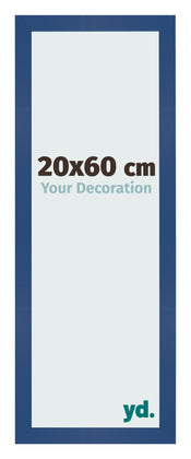 Photo Frame 20x60 cm Dark Blue MDF Bologna Front Size | Yourdecoration.com