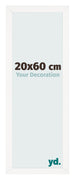 Photo Frame 20x60 cm White High Gloss MDF Bologna Front Size | Yourdecoration.com
