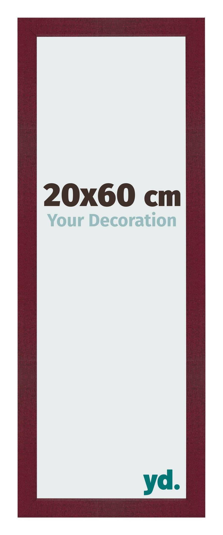 Photo Frame 20x60 cm Wine Red Swept MDF Bologna Front Size | Yourdecoration.com