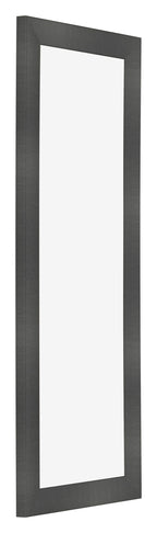 Photo Frame 20x60cm Black Silver Polished MDF Pisa Front Oblique | Yourdecoration.com