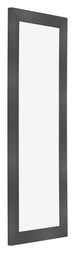 Photo Frame 20x60cm Black Silver Polished MDF Pisa Front Oblique | Yourdecoration.com