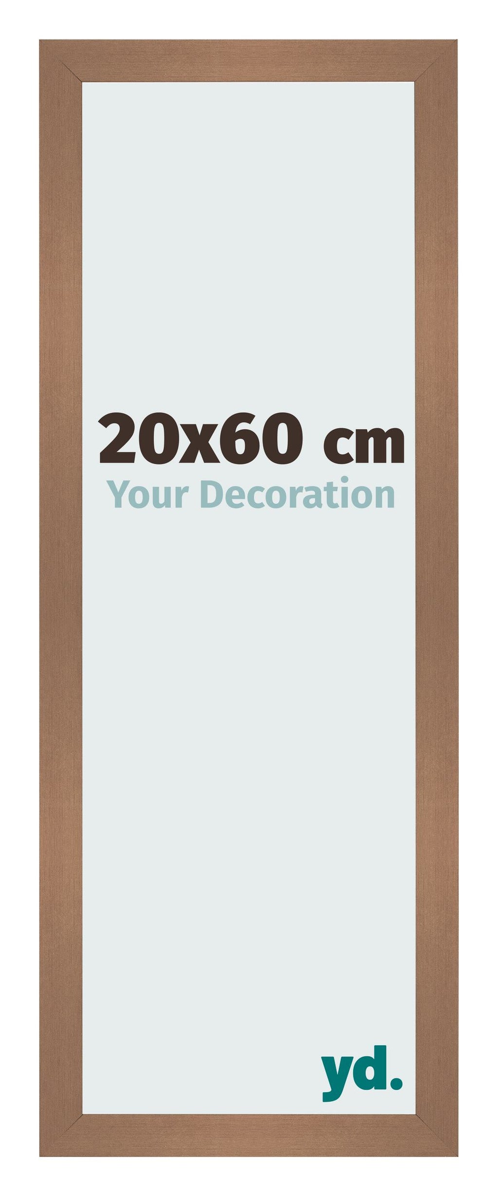 Photo Frame 20x60cm Copper Design MDF Bologna Front Size | Yourdecoration.com