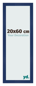 Photo Frame 20x60cm Dark Blue Swept MDF Bologna Front Size | Yourdecoration.com