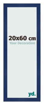 Photo Frame 20x60cm Dark Blue Swept MDF Bologna Front Size | Yourdecoration.com