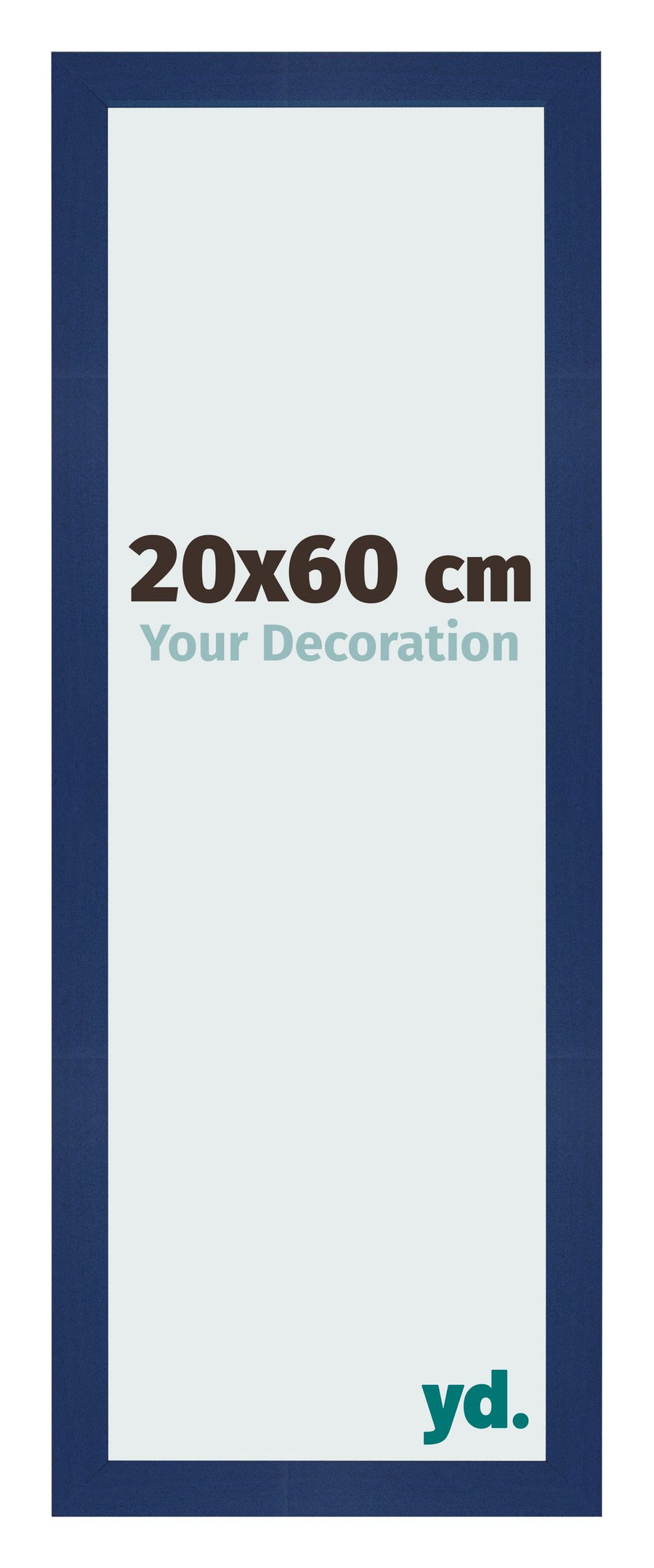 Photo Frame 20x60cm Dark Blue Swept MDF Bologna Front Size | Yourdecoration.com