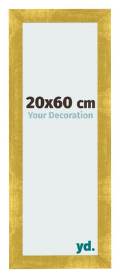 Photo Frame 20x60cm Gold Vintage MDF Pisa Front Size | Yourdecoration.com