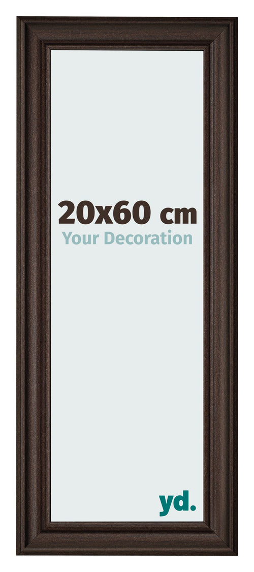 Photo Frame 20x60cm Oak Dark MDF Lazio Front Size | Yourdecoration.com