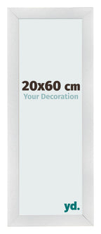 Photo Frame 20x60cm Silver Black Swept MDF Pisa Front Size | Yourdecoration.com