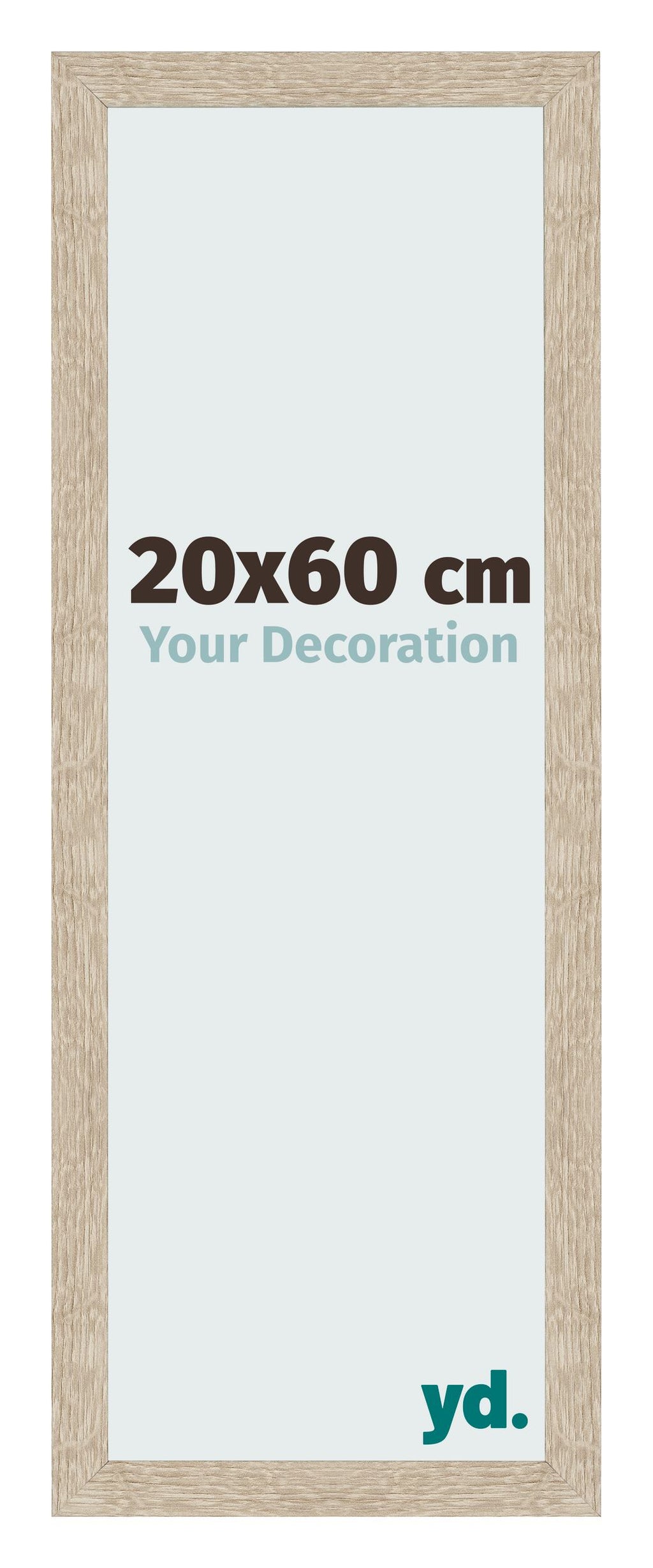 Photo Frame 20x60cm Sonoma Oak MDF Bologna Front Size | Yourdecoration.com