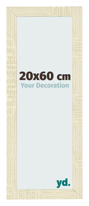 Photo Frame 20x60cm Sonoma Oak MDF Pisa Front Size | Yourdecoration.com