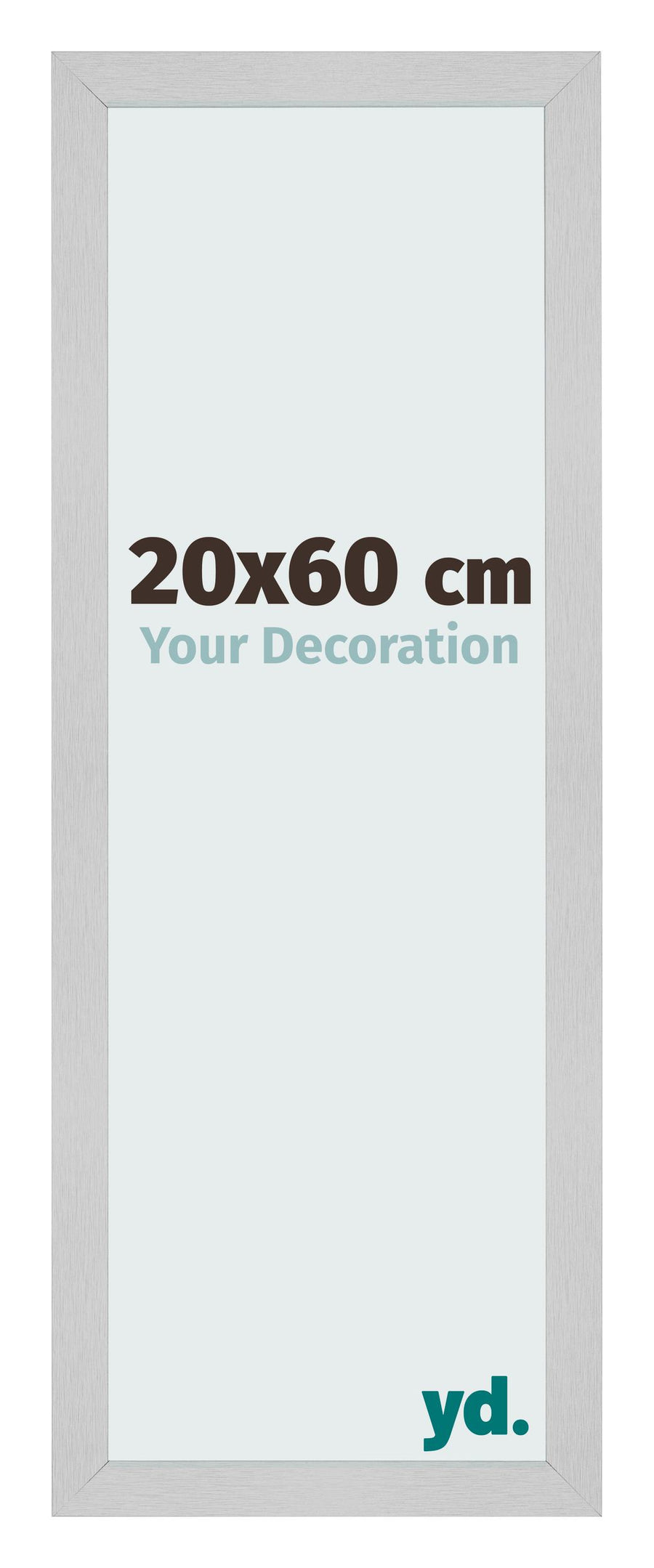 Photo Frame 20x60cm Stainless Steel MDF Bologna Front Size | Yourdecoration.com
