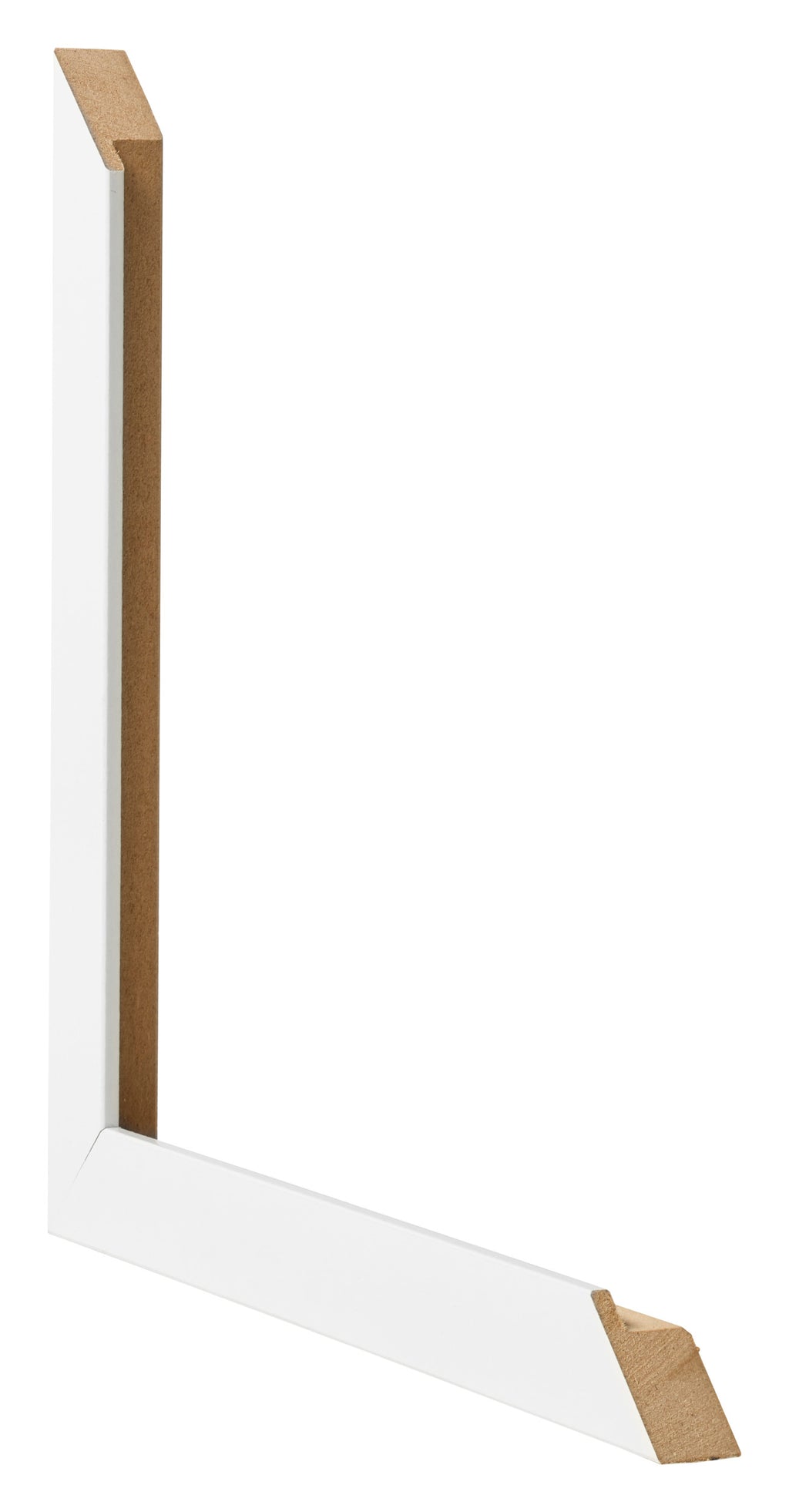 Photo Frame 20x60cm White High Gloss MDF Bologna Detail Intersection | Yourdecoration.com