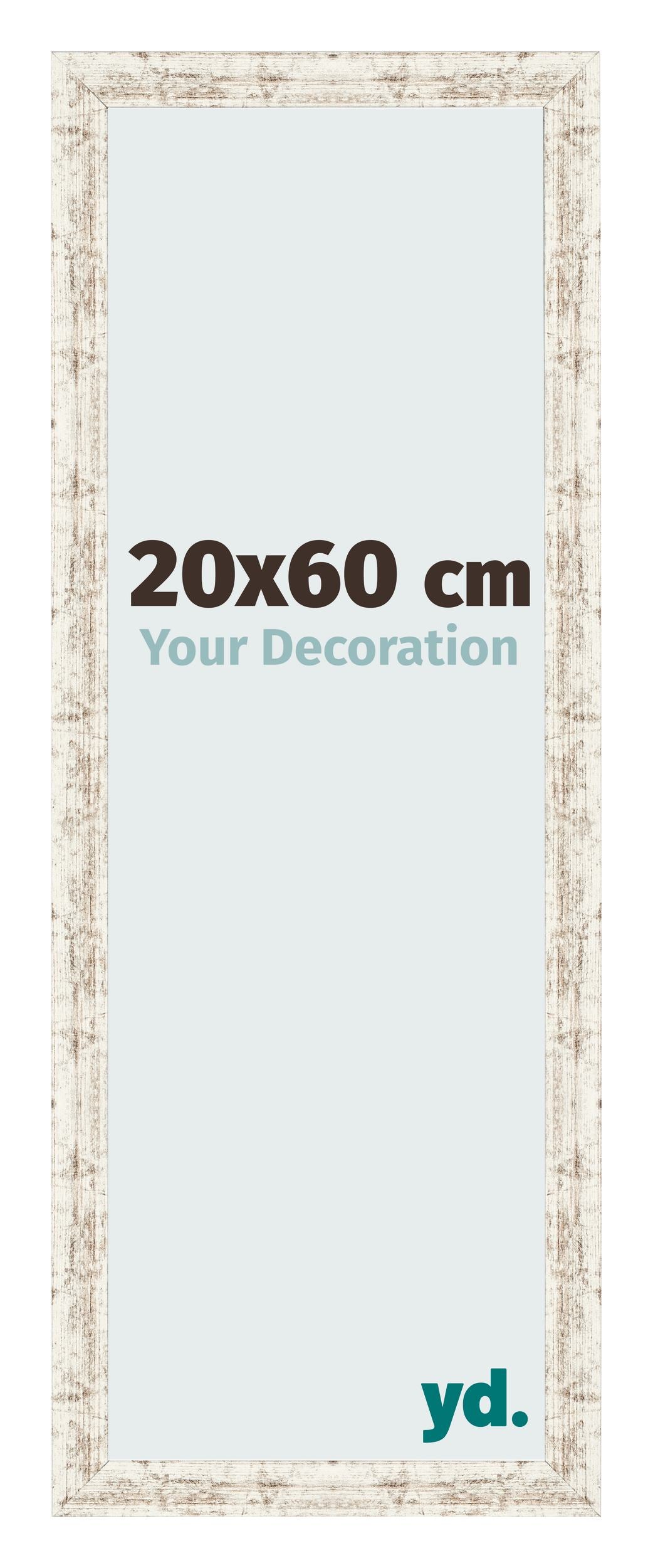 Photo Frame 20x60cm White Vintage MDF Bologna Front Size | Yourdecoration.com