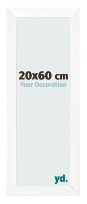 Photo Frame 20x60cm White Vintage MDF Pisa Front Size | Yourdecoration.com
