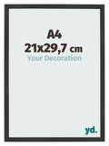 Photo Frame 21x29 7 cm A4 Black Matte MDF Bologna Front Size | Yourdecoration.com