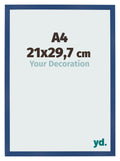 Photo Frame 21x29 7 cm A4 Dark Blue MDF Bologna Front Size | Yourdecoration.com