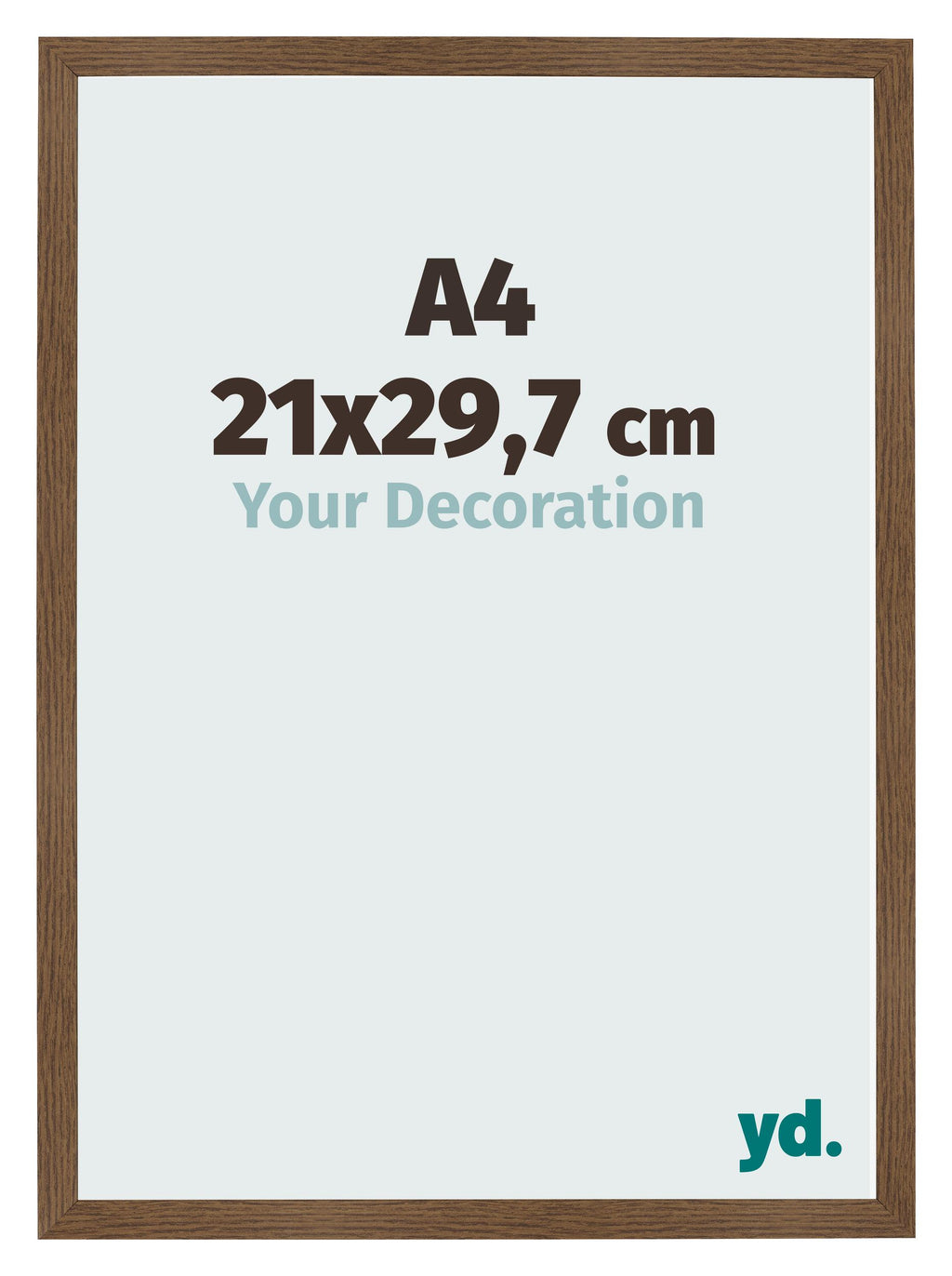 Photo Frame 21x29 7 cm A4 Oak Rustic MDF Bologna Front Size | Yourdecoration.com