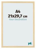 Photo Frame 21x29 7cm A4 Beech Design MDF Bologna Front Size | Yourdecoration.com
