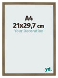 Photo Frame 21x29 7cm A4 Bronze Design MDF Bologna Front Size | Yourdecoration.com