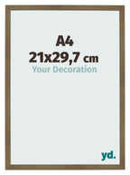 Photo Frame 21x29 7cm A4 Bronze Design MDF Bologna Front Size | Yourdecoration.com