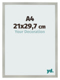 Photo Frame 21x29 7cm A4 Silver Matte MDF Bologna Front Size | Yourdecoration.com