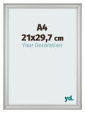 Photo Frame 21x29 7cm A4 Silver Matte MDF Lazio Front Size | Yourdecoration.com