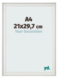 Photo Frame 21x29 7cm A4 White Swept MDF Lazio Front Size | Yourdecoration.com
