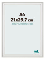 Photo Frame 21x29 7cm A4 White Swept MDF Lazio Front Size | Yourdecoration.com