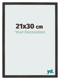 Photo Frame 21x30 cm Black Matte MDF Bologna Front Size | Yourdecoration.com