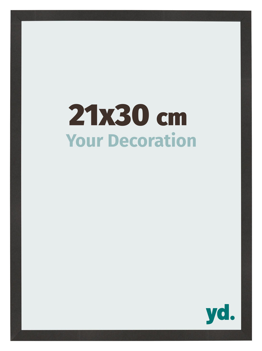 Photo Frame 21x30 cm Black Matte MDF Bologna Front Size | Yourdecoration.com