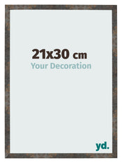 Photo Frame 21x30 cm Oxidized Metal MDF Bologna Front Size | Yourdecoration.com
