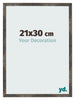 Photo Frame 21x30 cm Oxidized Metal MDF Bologna Front Size | Yourdecoration.com
