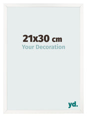 Photo Frame 21x30 cm White High Gloss MDF Bologna Front Size | Yourdecoration.com