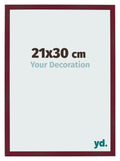 Photo Frame 21x30 cm Wine Red Swept MDF Bologna Front Size | Yourdecoration.com