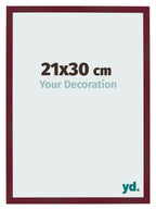 Photo Frame 21x30 cm Wine Red Swept MDF Bologna Front Size | Yourdecoration.com