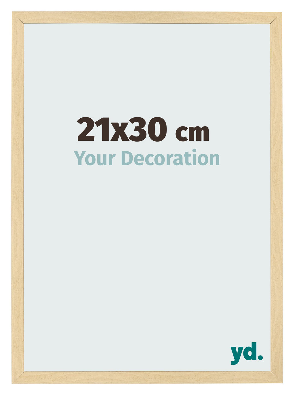 Photo Frame 21x30cm Beech Design MDF Bologna Front Size | Yourdecoration.com