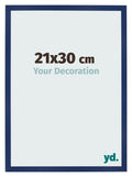 Photo Frame 21x30cm Dark Blue Swept MDF Bologna Front Size | Yourdecoration.com