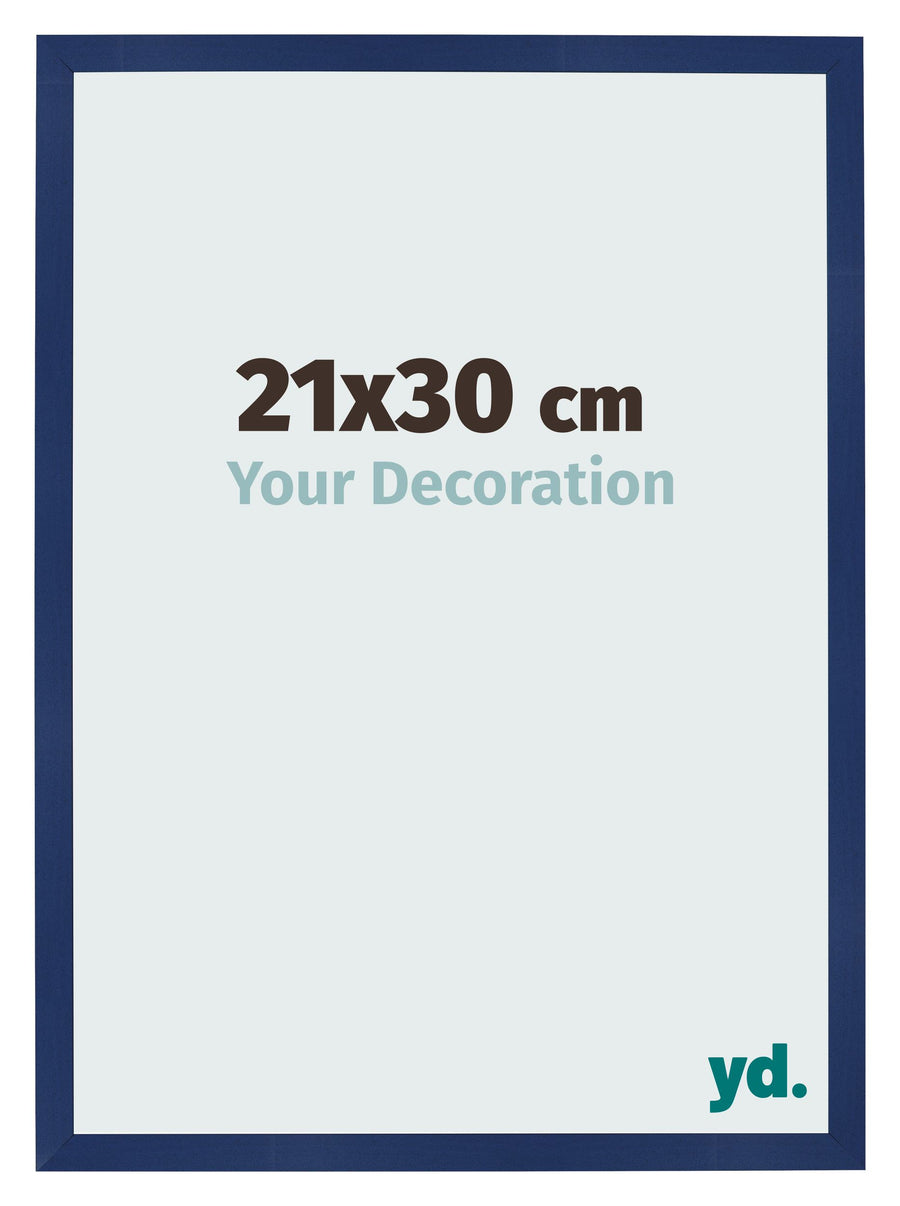 Photo Frame 21x30cm Dark Blue Swept MDF Bologna Front Size | Yourdecoration.com