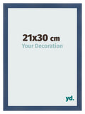 Photo Frame 21x30cm Dark Blue Swept MDF Pisa Front Size | Yourdecoration.com