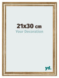 Photo Frame 21x30cm Gold Antique MDF Lazio Front Size | Yourdecoration.com