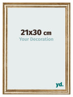 Photo Frame 21x30cm Gold Antique MDF Lazio Front Size | Yourdecoration.com