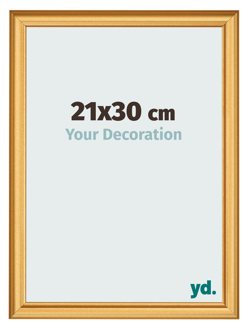 Photo Frame 21x30cm Gold Matte MDF Lazio Front Size | Yourdecoration.com