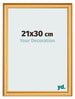 Photo Frame 21x30cm Gold Matte MDF Lazio Front Size | Yourdecoration.com