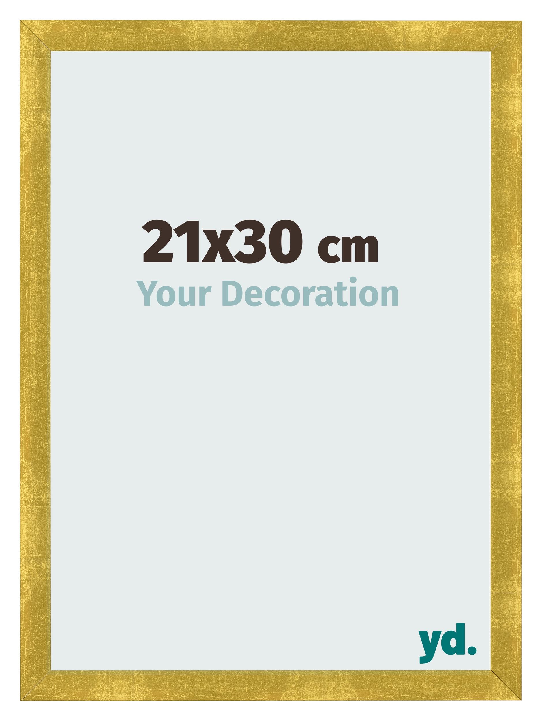 Photo Frame 21x30cm Gold Vintage MDF Pisa Front Size | Yourdecoration.com