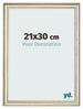 Photo Frame 21x30cm Metallic Gloss MDF Lazio Front Size | Yourdecoration.com