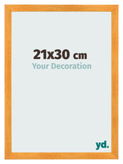 Photo Frame 21x30cm Orange MDF Pisa Front Size | Yourdecoration.com